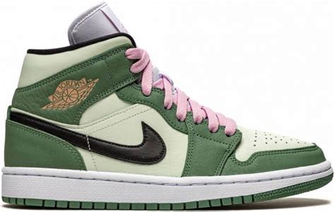 nike jordan groen roze